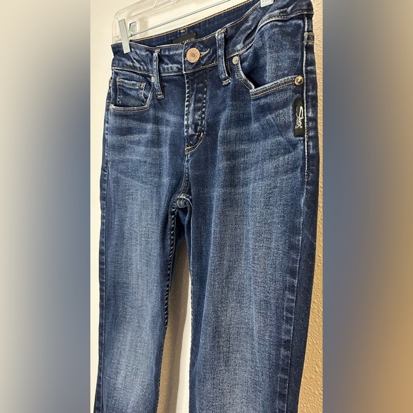 Silver Jeans Blue Skinny Denim Size 28 - Picture 2 of 6